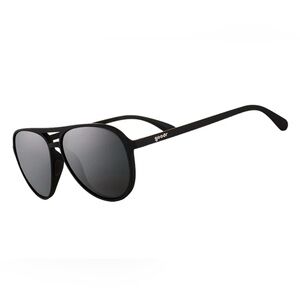Goodr Black Aviator Sunglasses - Blackout MACH G